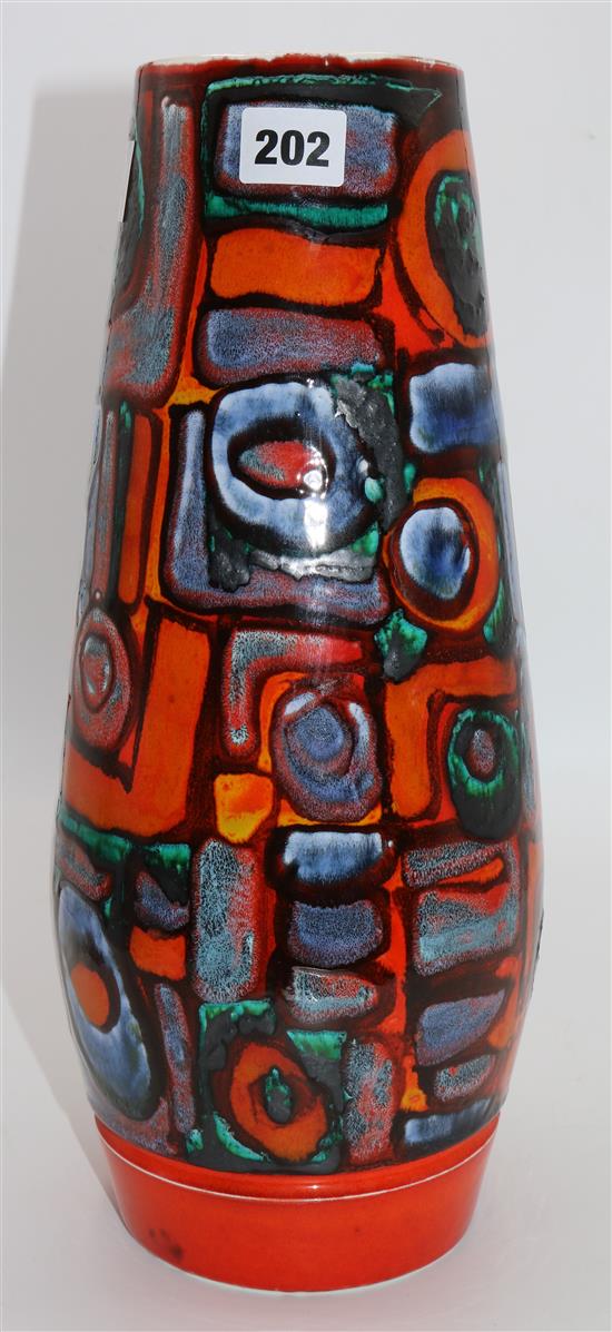 Tall 1970s Poole vase